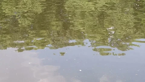 The movement of waves in the river. Suitable for backgrounds. Stock Footage 156079888