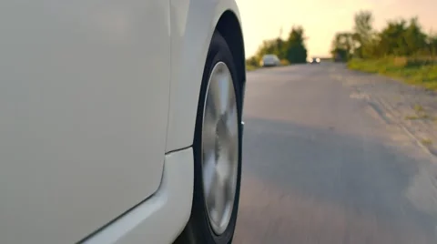 The Movement of the Wheel Stock Footage 69067952