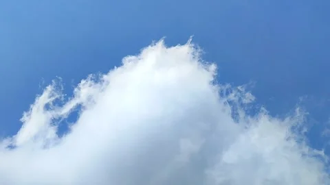The movement of white clouds in the blue sky Stock Footage 252555571