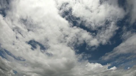 Movement of white clouds In the cloudy rainy season Stock Footage 114067371