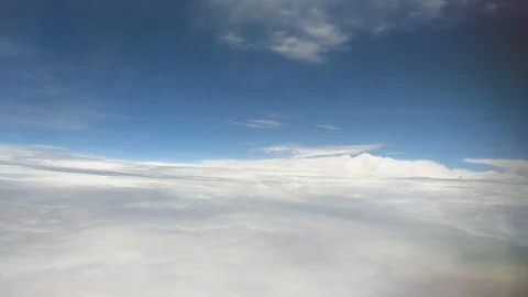 Movement of white clouds In the cloudy rainy season Stock Footage 114067551