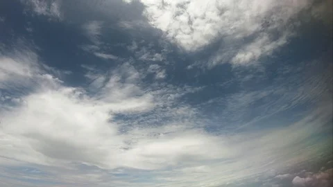 Movement of white clouds In the cloudy rainy season Stock Footage 114067620