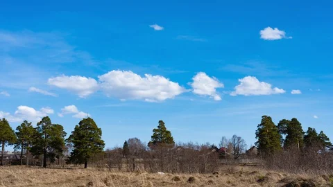 The movement of white clouds Stock Footage 129483469