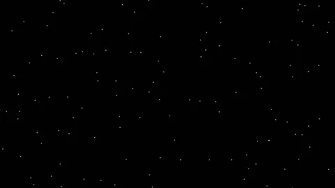 Movement of white dots on a black background Stock Footage 220239319