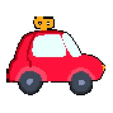 Movement wind up toy pixel art vector illustration Stock Illustration