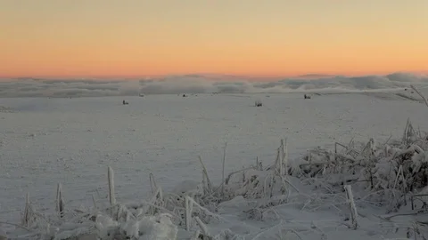 The  movements of clouds up to the slopes of the  mountains of Central Caucasus Stock Footage 70502206
