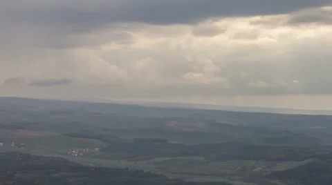 The movements of clouds up to the steep slopes of the  mountains of Caucasus 動画素材 63984169