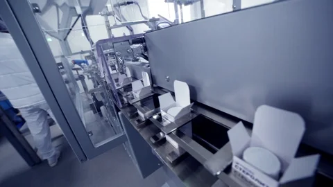 Movenent of drugs boxes Stock-Footage 98422355