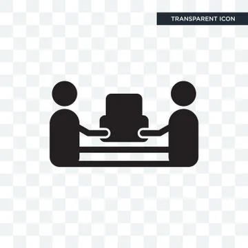 Mover vector icon isolated on transparent background, mover logo design Free Stock Illustration