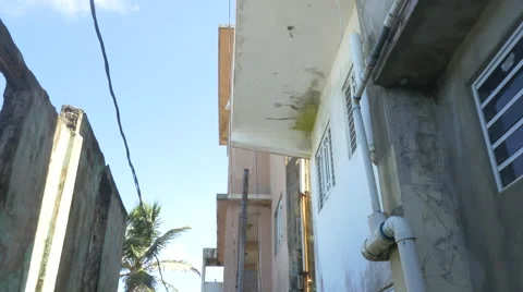 Movi going down Puerto Rico Alley Stock Footage 60748901