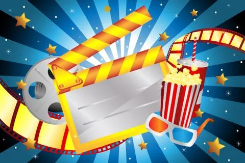 Movie background Illustrazione stock