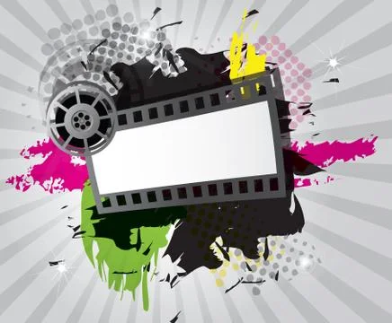 Movie background Stock Illustration