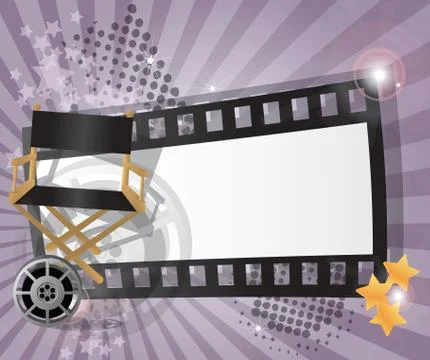 Movie background Stock Illustration