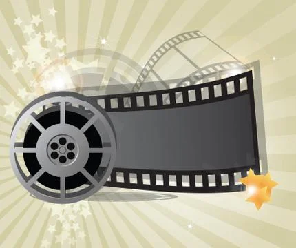 Movie background Stock Illustration