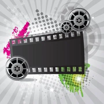 Movie background Stock Illustration