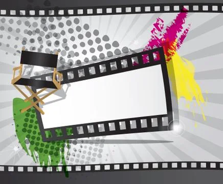 Movie background Stock Illustration