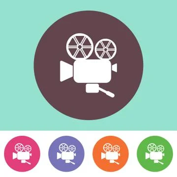 Movie camera icon イラスト素材