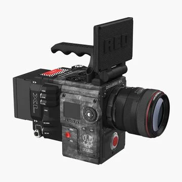 Movie Camera Red Weapon Dragon 6k 3D Model