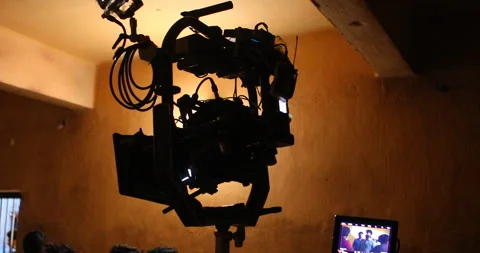 Movie Camera on a try pad Stock Footage 281310672