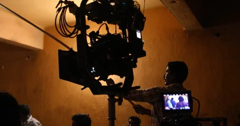 Movie Camera on a try pad Stock Footage 281310923