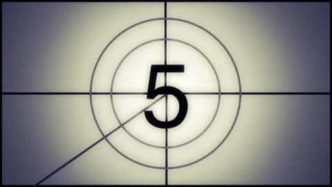 Movie cinema countdown frame Stock Illustration