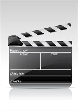 Movie claper Stock Illustration