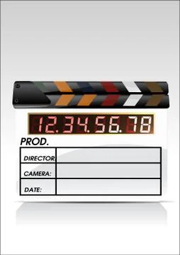 Movie claper Stock Illustration