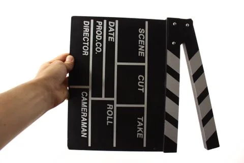 Movie clapper Stock Photos