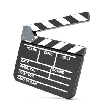Movie clapperboard. 3D イラスト素材