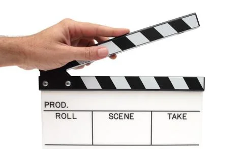 Movie clapping Foto stock