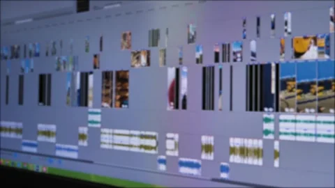 The movie editor incorporates frames into the project's timeline through Stock Footage 274625802