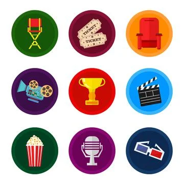 Movie elements Stock Illustration
