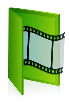 Movie folder Stock Illustration