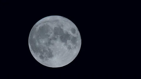 Movie of full moon. Stock Footage 138476785