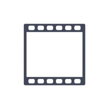 Movie Icon Vector flat design style Stock Illustration