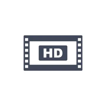 Movie Icon Vector flat design style Stock Illustration