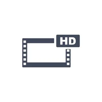 Movie Icon Vector flat design style Stock Illustration