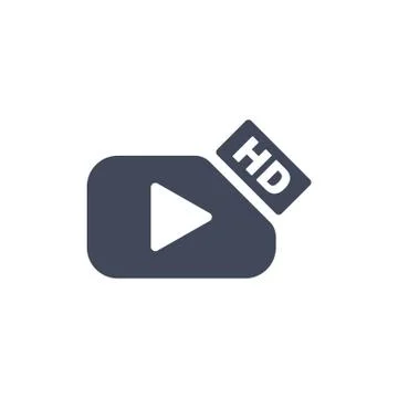 Movie Icon Vector flat design style Stock Illustration