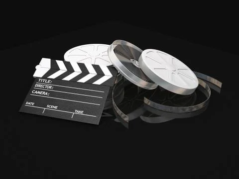Movie items Stock Illustration