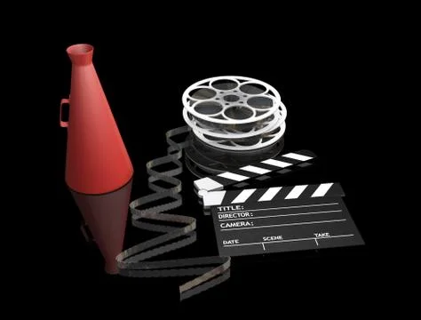 Movie items Stock Illustration