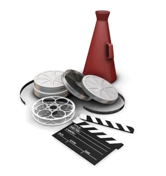 Movie items Stock Illustration