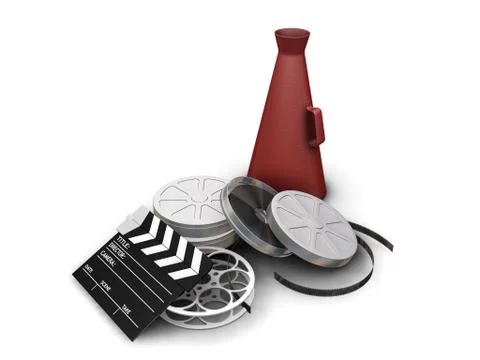 Movie items Stock Illustration