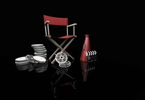 Movie items Stock Illustration