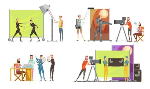 Movie Making Concept イラスト素材