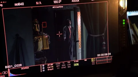 Movie Making Process Professional Actor Acting Stock Footage 116444744