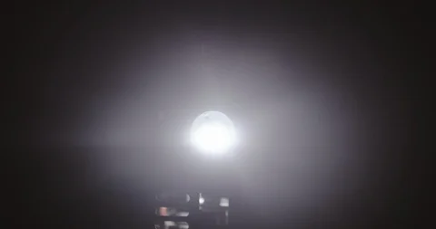Movie Projector faces camera, Flares lens Stock Footage 91055366