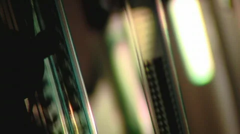 Movie projector film caloleigna Stock Footage