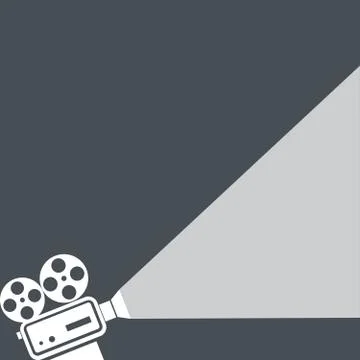 Movie projector icon 库存插图