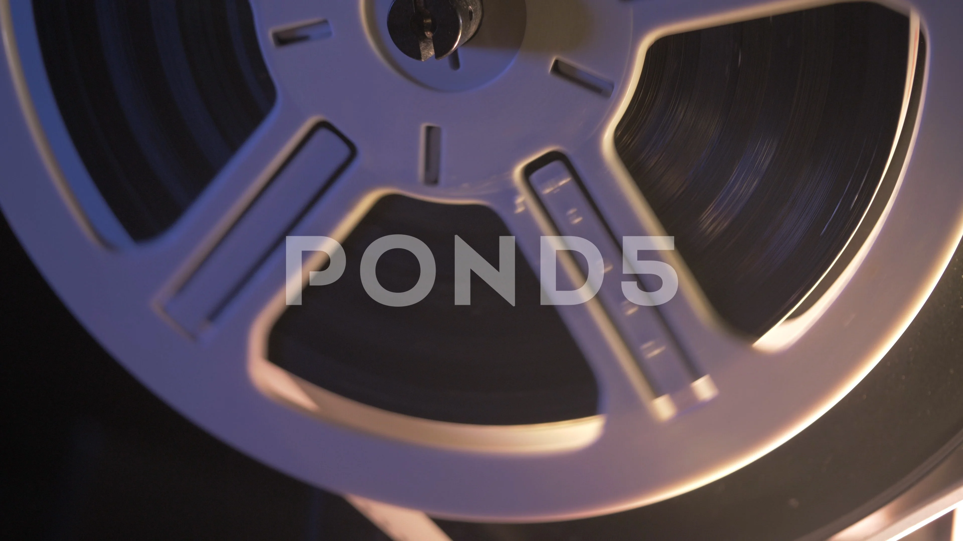 Movie Reel Ending End of Projection Cine, Stock Video
