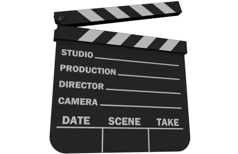 Movie slate Stock Illustration